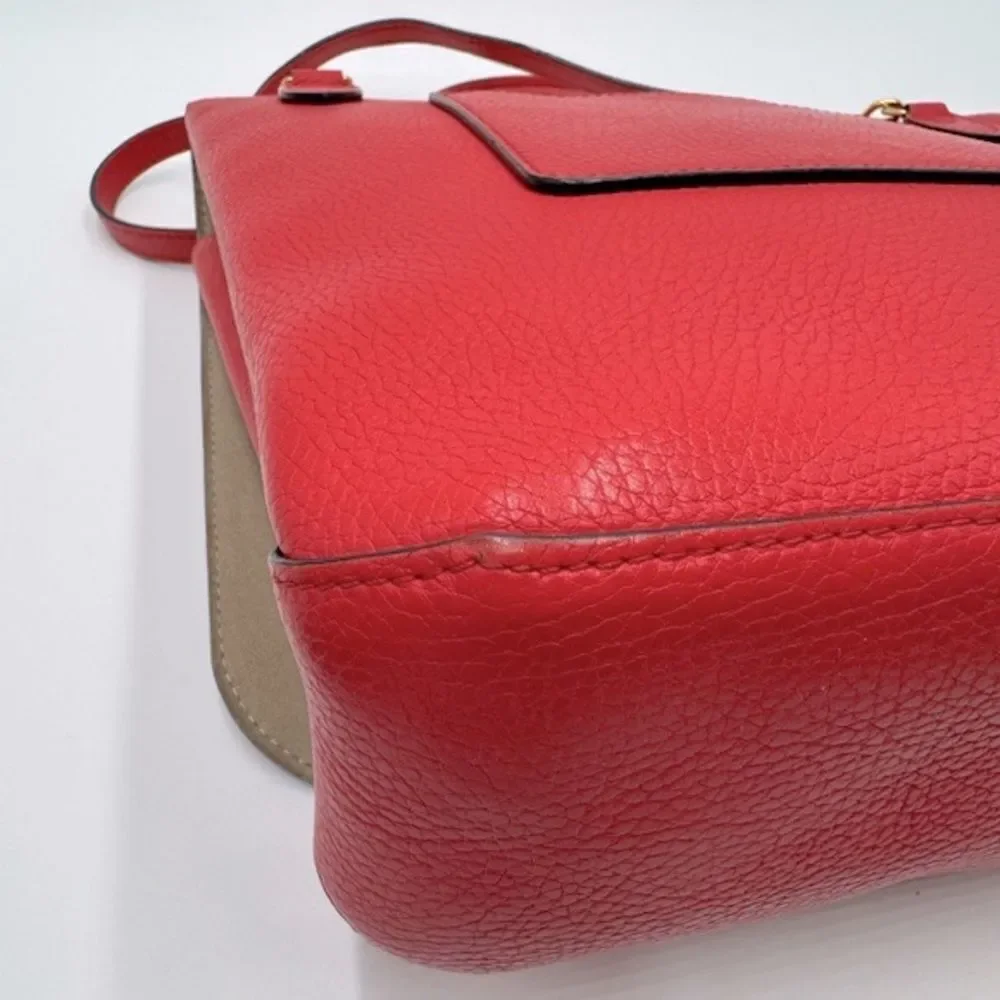 Louis Vuitton Coquelicot Taurillon Leather Volta 2way LV Handbag Messenger